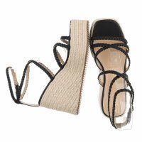 Damen Keilsandaletten - black
