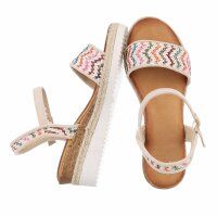 Damen Keilsandaletten - beige
