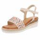 Damen Keilsandaletten - beige - 12 Paar