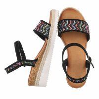 Damen Keilsandaletten - black
