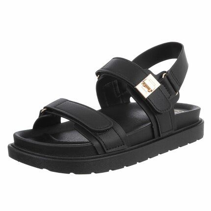 Damen Keilsandaletten - black