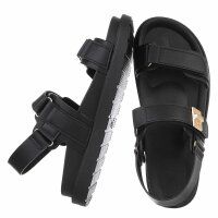 Damen Keilsandaletten - black