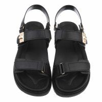 Damen Keilsandaletten - black