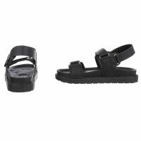 Damen Keilsandaletten - black