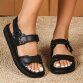 Damen Keilsandaletten - black