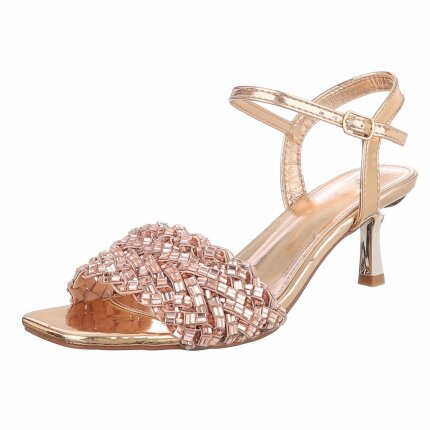 Damen Sandaletten - champagne - 12 Paar