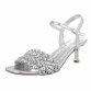 Damen Sandaletten - silver Gr. 39