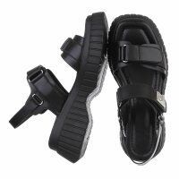 Damen Keilsandaletten - black