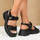 Damen Keilsandaletten - black