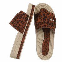 Damen Pantoletten - leopard