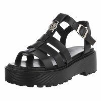 Damen Keilsandaletten - black