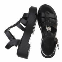 Damen Keilsandaletten - black
