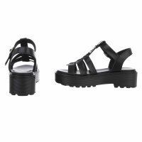 Damen Keilsandaletten - black