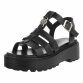 Damen Keilsandaletten - black