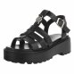 Damen Keilsandaletten - black - 12 Paar