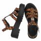 Damen Keilsandaletten - leopard