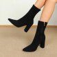 Damen High-Heel Stiefeletten - black