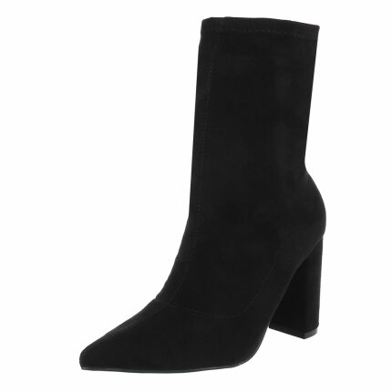 Damen High-Heel Stiefeletten - black Gr. 39