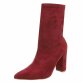 Damen High-Heel Stiefeletten - wine Gr. 39
