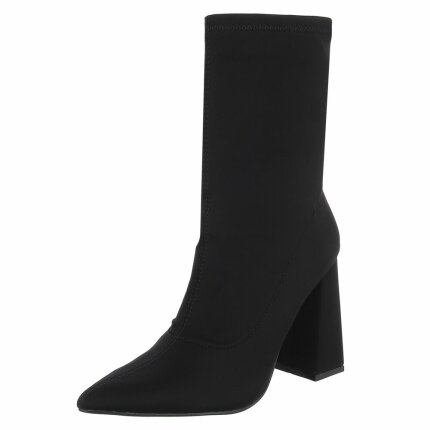 Damen High-Heel Stiefeletten - black Gr. 39