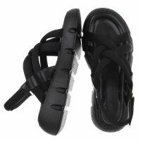 Damen Keilsandaletten - black