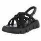 Damen Keilsandaletten - black Gr. 36