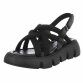 Damen Keilsandaletten - black Gr. 39