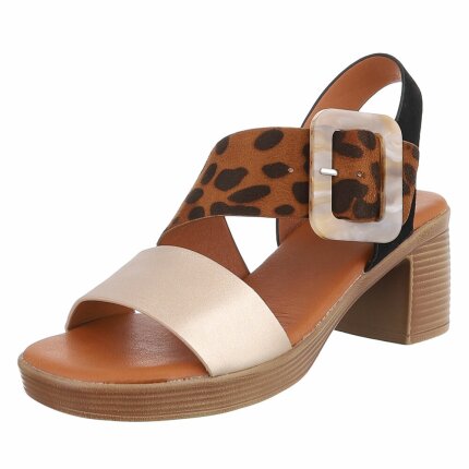 Damen Sandaletten - gold - 12 Paar