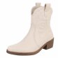 Damen Western- & Bikerboots - beigepu Gr. 36