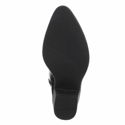 Damen Western- & Bikerboots - blackpu