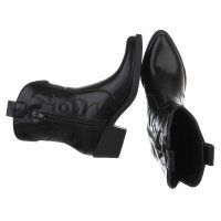 Damen Western- & Bikerboots - blackpu