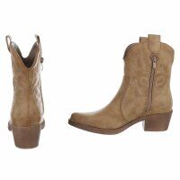 Damen Western- & Bikerboots - khakipu