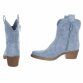 Damen Western- & Bikerboots - bluesuede