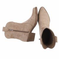 Damen Western- & Bikerboots - khakisuede
