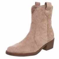 Damen Western- & Bikerboots - nudesuede