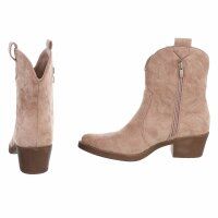 Damen Western- & Bikerboots - nudesuede