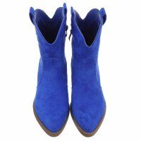 Damen Western- & Bikerboots - sapphirebluesuede