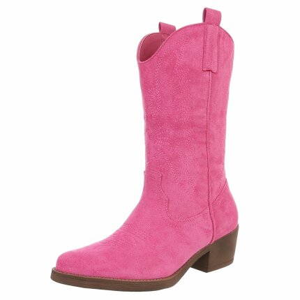 Damen Western- & Bikerboots - fushiasuede Gr. 39