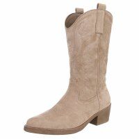 Damen Western- & Bikerboots - khakisuede