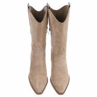 Damen Western- & Bikerboots - khakisuede