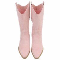 Damen Western- & Bikerboots - pinksuede