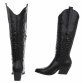 Damen Western- & Bikerboots - blackpu