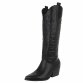 Damen Western- & Bikerboots - blackpu Gr. 39
