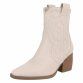 Damen Western- & Bikerboots - beigepu