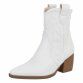 Damen Western- & Bikerboots - whitepu