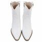 Damen Western- & Bikerboots - whitepu