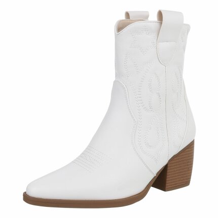 Damen Western- & Bikerboots - whitepu Gr. 37