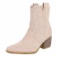 Damen Western- & Bikerboots - beigesuede Gr. 40