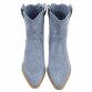 Damen Western- & Bikerboots - bluesuede