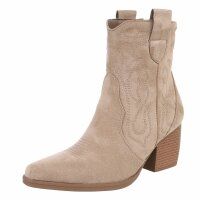 Damen Western- & Bikerboots - khakisuede